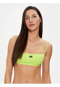 Calvin Klein Swimwear Góra od bikini KW0KW02395 Zielony. Kolor: zielony. Materiał: syntetyk #1