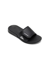 Quiksilver - Klapki basenowe dla Chłopców BRIGHT COAST. Zapięcie: rzepy. Kolor: czarny. Materiał: syntetyk. Sport: fitness, pływanie