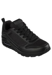 skechers - Buty do chodzenia męskie Skechers Uno Fastime. Zapięcie: sznurówki. Kolor: czarny. Materiał: guma, syntetyk, tkanina, materiał. Szerokość cholewki: normalna. Model: Skechers Sport. Sport: turystyka piesza