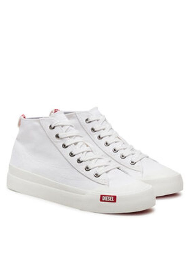 Diesel Trampki S-Athos Mid W Y03334 P2994 H7528 Biały. Kolor: biały. Materiał: materiał