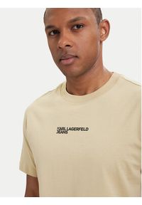 Karl Lagerfeld Jeans T-Shirt B2M17090 Khaki Relaxed Fit. Kolor: brązowy. Materiał: bawełna #4