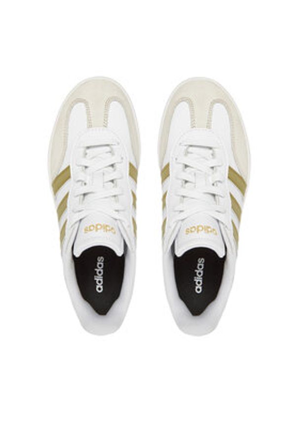 Adidas - adidas Sneakersy Barreda JR1191 Biały. Kolor: biały. Materiał: skóra