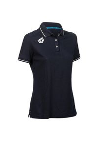 Koszulka polo damska Arena Team Polo shirt Solid Cotton. Typ kołnierza: polo. Kolor: niebieski. Materiał: bawełna, dzianina. Wzór: jednolity. Styl: sportowy