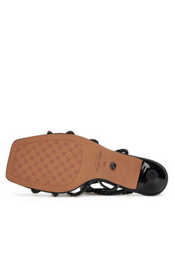 Nine West Sandały SM237-011A Czarny. Kolor: czarny. Materiał: skóra