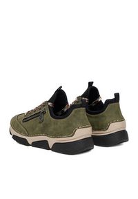 Rieker Sneakersy 45973-54 Zielony. Kolor: zielony. Materiał: syntetyk, materiał