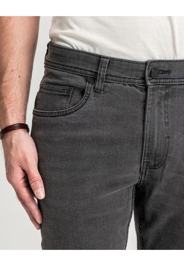 MARCUS - Męskie Spodnie Jeansowe Marcus Sebb 2215 Grey Miner 14-200302