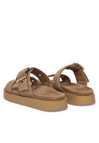 Inuikii Klapki Tilda Buckle 1004.003.0631 Beżowy. Kolor: beżowy. Materiał: zamsz, skóra #5