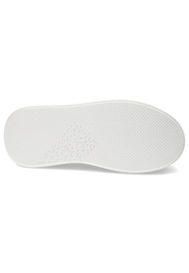 CheBello - Białe Sneakersy Chebello Damskie Modne Obuwie. Kolor: biały. Materiał: skóra. Szerokość cholewki: normalna. Sezon: wiosna. Obcas: na obcasie. Styl: elegancki, street. Wysokość obcasa: średni