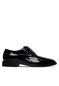BOSS Półbuty Derrek 50549654 Czarny. Kolor: czarny. Materiał: lakier, skóra #1