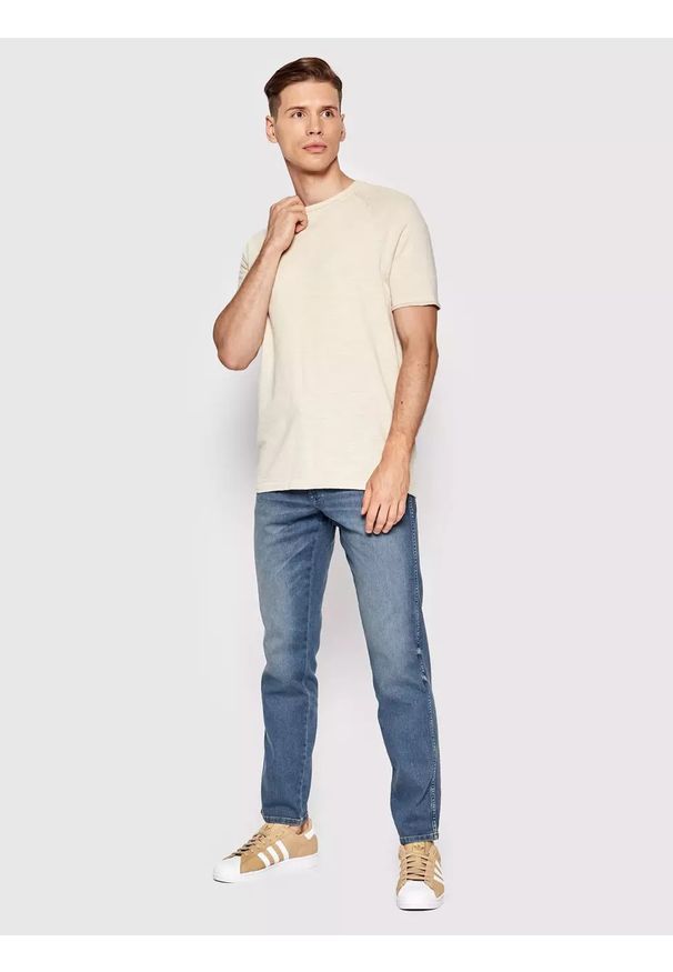 Wrangler - WRANGLER TEXAS MĘSKIE SPODNIE JEANSOWE TAPER GREEN TWIST W12TXP409 112145808