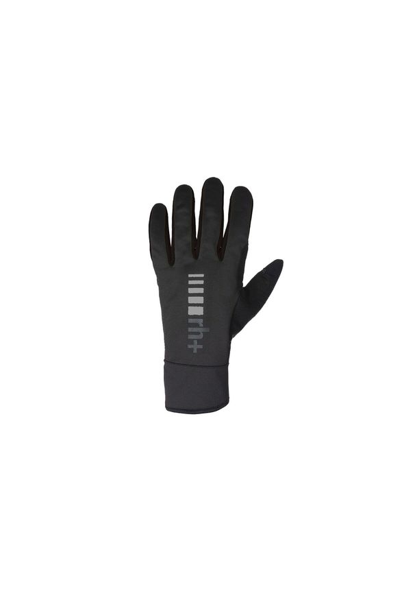 RH+ - Damskie rękawice softshellowe rh+.. Kolor: czarny. Materiał: softshell. Sport: kolarstwo