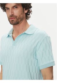 Marciano Guess Polo 5GHP03 6326A Błękitny Regular Fit. Typ kołnierza: polo. Kolor: niebieski. Materiał: syntetyk #3
