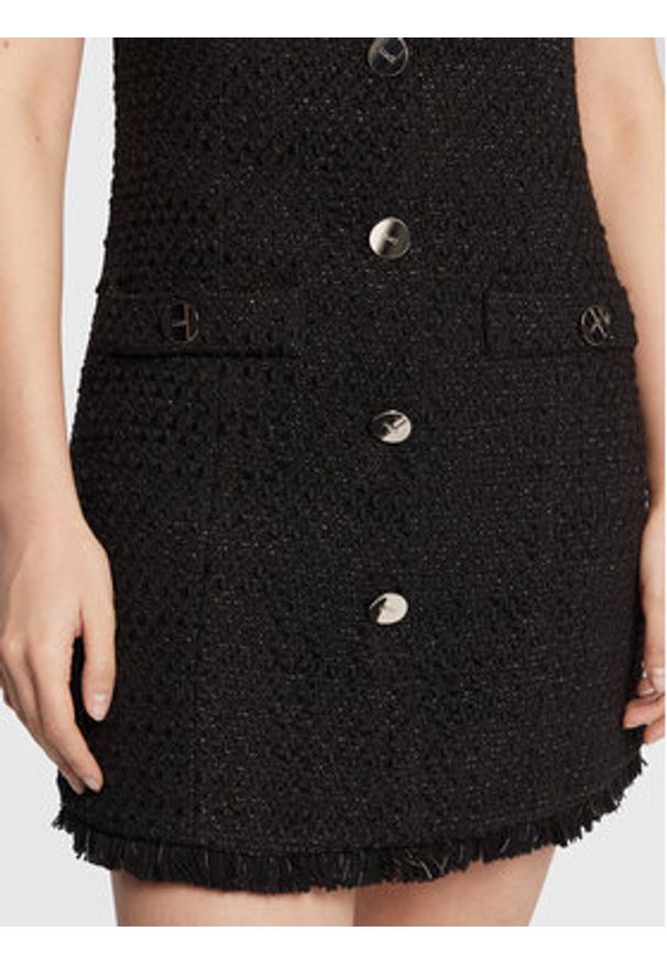 Liu Jo Sukienka codzienna CF2291 T2491 Czarny Regular Fit. Okazja: na co dzień. Kolor: czarny. Materiał: bawełna. Typ sukienki: proste. Styl: casual
