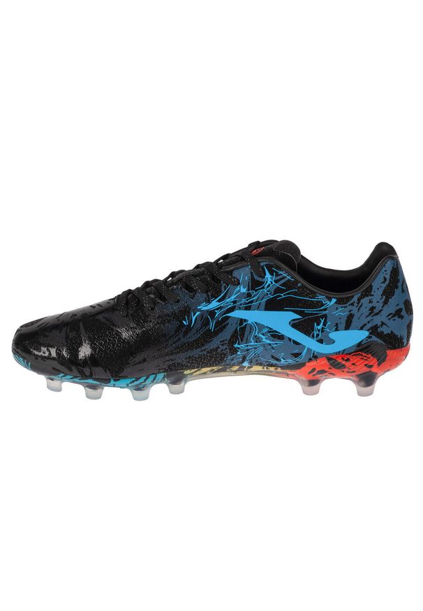 Buty piłkarskie korki męskie, Joma Super Copa 24 SUPS FG. Kolor: wielokolorowy, czarny, niebieski. Materiał: materiał, syntetyk. Sport: piłka nożna