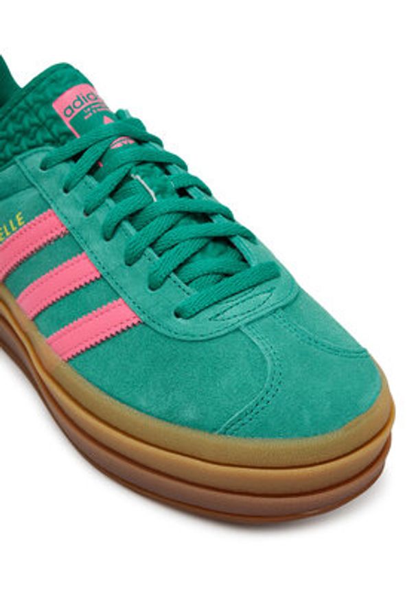 Adidas - adidas Sneakersy Gazelle Bold JH9668 Zielony. Kolor: zielony. Materiał: skóra, zamsz. Model: Adidas Gazelle