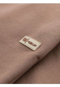 Ombre Clothing - Klasyczne spodnie dresowe unisex ze ściągaczami – brązowe V16 OU-PSBC-0100 - XL/XXL. Kolor: brązowy. Materiał: dresówka. Wzór: aplikacja. Styl: klasyczny #3