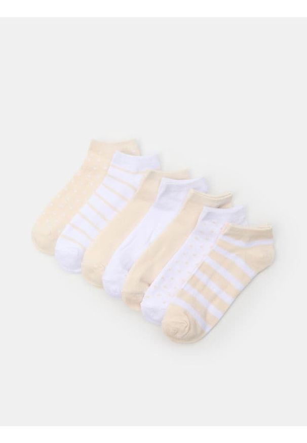 Sinsay - Skarpetki stopki 7 pack - wielobarwny