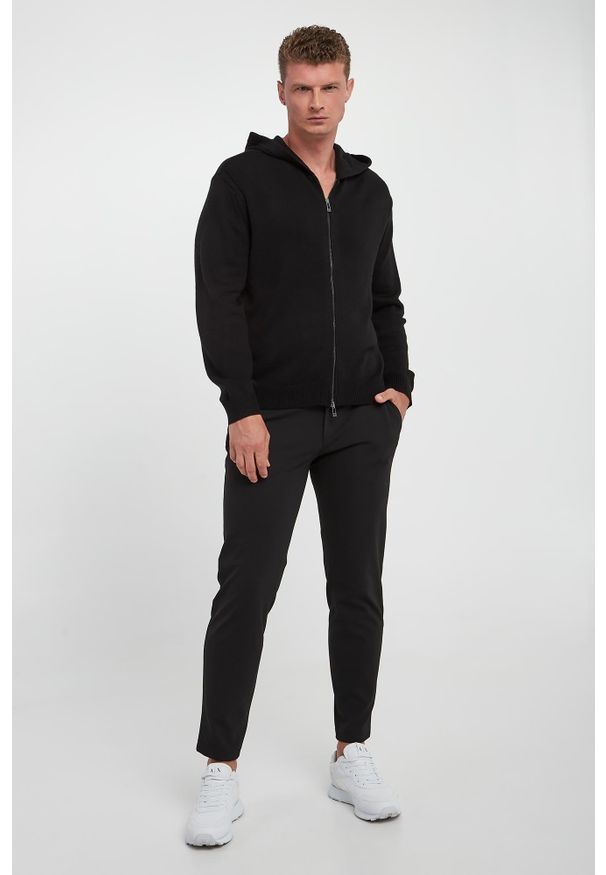 Armani Exchange - Sweter męski z wełną dziewiczą ARMANI EXCHANGE. Materiał: wełna