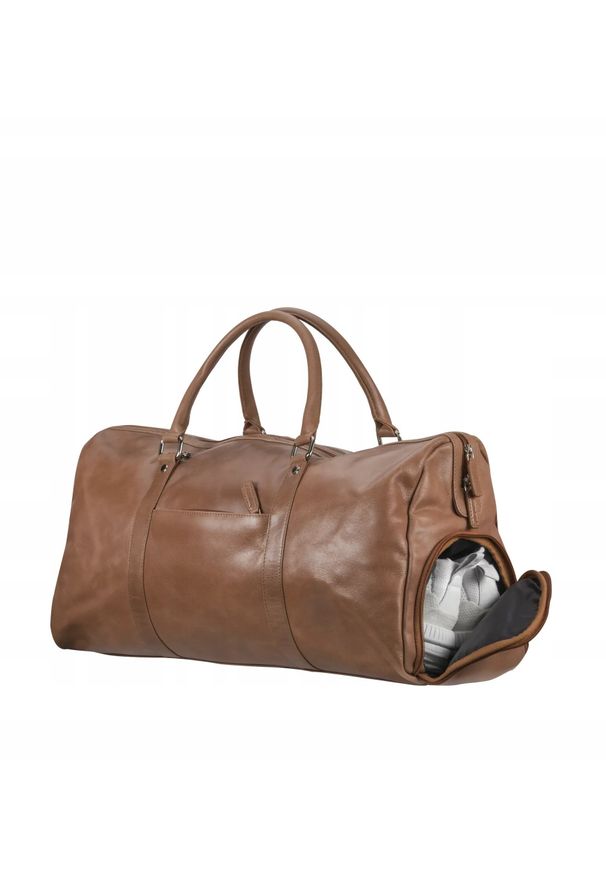 dbramante Kalundborg Sport Weekender Bag - skórzana torba podróżna 15" (tan). Materiał: skóra. Styl: sportowy