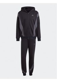 Adidas - adidas Dres Sportswear Fleece IJ6066 Czarny Regular Fit. Kolor: czarny. Materiał: dresówka, syntetyk #4