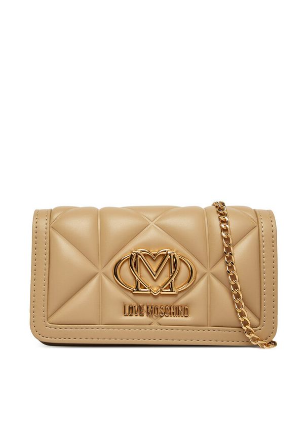 Love Moschino - Torebka LOVE MOSCHINO. Kolor: beżowy