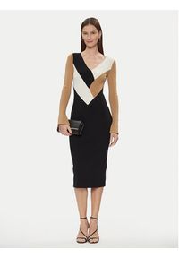 BOSS - Boss Sukienka dzianinowa Florency 50505682 Kolorowy Slim Fit. Materiał: wiskoza. Wzór: kolorowy