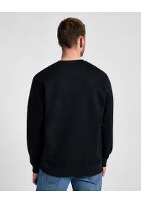 Lee - MESKA BLUZA LEE LOGO CREW SWS JET BLACK 112355660