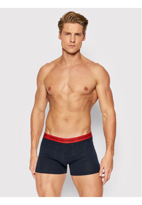 TOMMY HILFIGER - Tommy Hilfiger Komplet 3 par bokserek UM0UM02324 Granatowy. Kolor: niebieski. Materiał: bawełna
