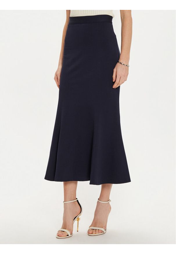 Rinascimento Spódnica midi CFC0121278003 Czarny Regular Fit. Kolor: czarny. Materiał: syntetyk, wiskoza