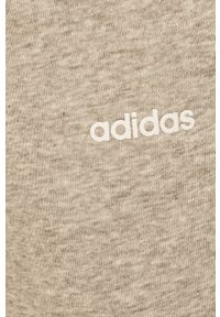 Adidas - adidas - Spodnie. Kolor: szary. Materiał: bawełna, poliester, dzianina. Wzór: melanż #4
