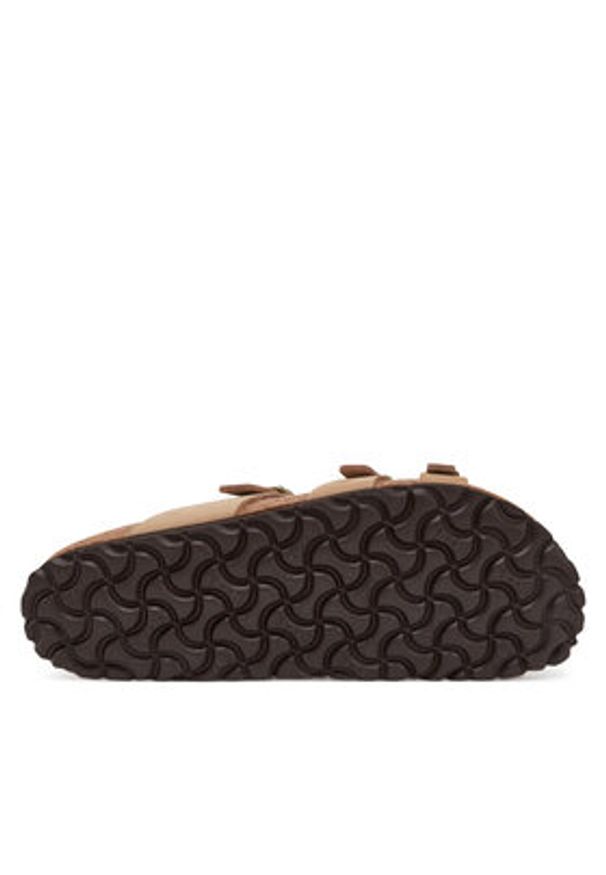 Birkenstock Klapki Franca Sfb 1022973 Beżowy. Kolor: beżowy. Materiał: skóra, nubuk