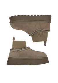 Badura Śniegowce EO-ANDREA-TS6278-01 Beżowy. Kolor: beżowy. Materiał: skóra, zamsz #9