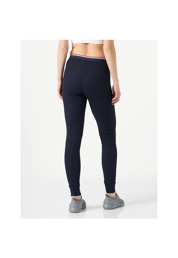 Legginsy do biegania damskie Odlo Base Layers. Kolor: niebieski. Materiał: poliester. Sezon: zima. Sport: narciarstwo