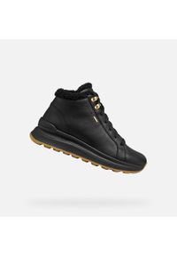 Geox - Buty GEOX D SPHERICA ACTIF X2 Czarny. Kolor: czarny. Materiał: tkanina, skóra