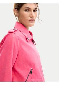 Desigual Kurtka z imitacji skóry Lolly 26SWEW06 Różowy Regular Fit. Kolor: różowy. Materiał: skóra #2