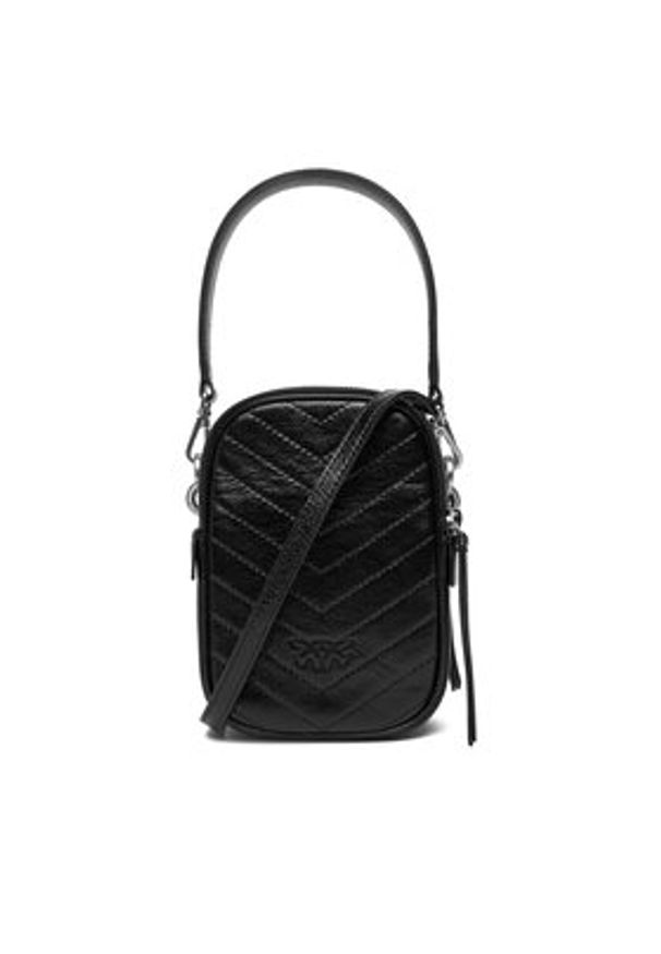 Pinko - PINKO Torebka Cargo Pouch AI 25-26 PCPL 105134 A2JC Czarny. Kolor: czarny. Materiał: skórzane