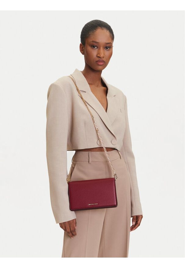 MICHAEL Michael Kors Torebka 32T4GJ6C2L Bordowy. Kolor: czerwony. Materiał: skórzane