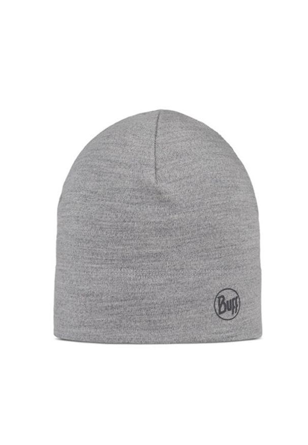 Buff - Czapka z wełny merino midweight. Kolor: szary. Materiał: wełna. Styl: sportowy
