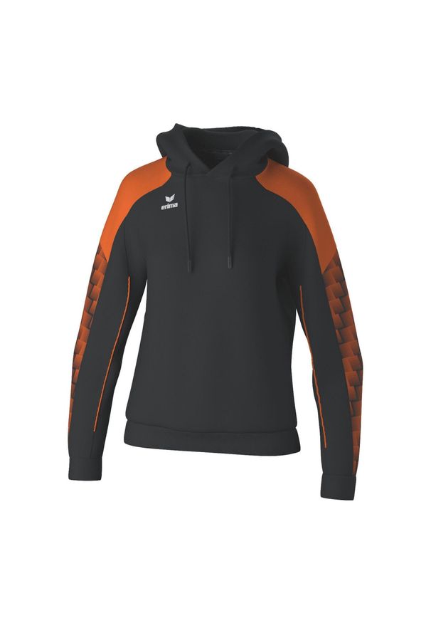 ERIMA - Bluza damska z kapturem Erima Evo Star. Typ kołnierza: kaptur. Kolor: czarny, wielokolorowy, pomarańczowy. Materiał: materiał, polar. Długość rękawa: raglanowy rękaw. Sezon: zima
