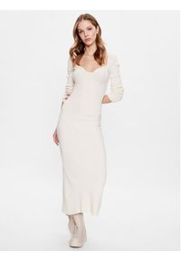 Edited Sukienka dzianinowa Sunna EDT6713001000002 Écru Slim Fit. Materiał: wiskoza #6