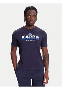 Kappa T-Shirt 351U8KW 193 Granatowy Regular Fit. Kolor: niebieski. Materiał: bawełna #1