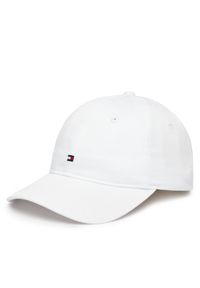 TOMMY HILFIGER - Tommy Hilfiger Czapka z daszkiem Th Flag Soft 6 Panel Cap AW0AW17781 Biały. Kolor: biały. Materiał: bawełna #1