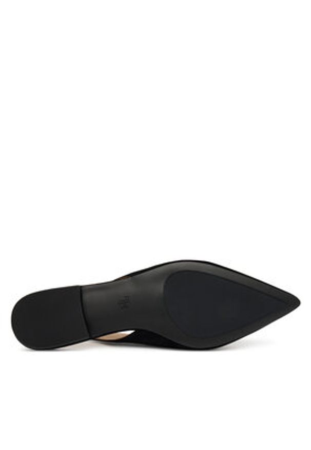 Lauren Ralph Lauren - LAUREN RALPH LAUREN Baleriny 802967746001 Czarny. Kolor: czarny. Materiał: skóra, zamsz