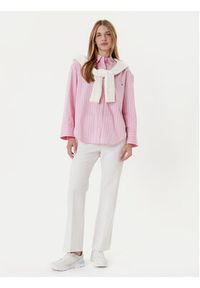 TOMMY HILFIGER - Tommy Hilfiger Koszula New Easy WW0WW45892 Różowy Relaxed Fit. Kolor: różowy. Materiał: bawełna