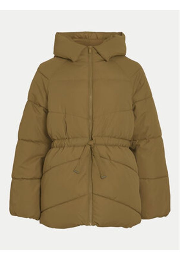 Vila Kurtka zimowa Bumble 14098374 Brązowy Loose Fit. Kolor: brązowy. Materiał: syntetyk. Sezon: zima
