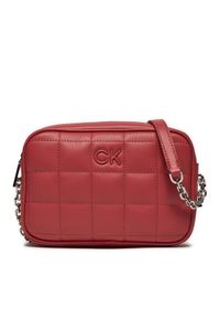 Calvin Klein Torebka Ck Square Quilt K60K612331 Różowy. Kolor: różowy. Materiał: skórzane