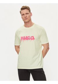 Hugo T-Shirt Decation 50515282 Écru Regular Fit. Materiał: bawełna #1