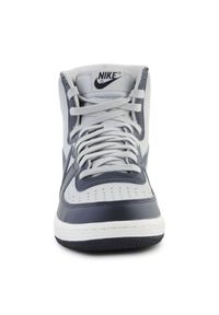 Buty Nike Terminator High FB1832-001 białe. Okazja: na co dzień. Kolor: biały. Materiał: guma, skóra. Szerokość cholewki: normalna. Sport: koszykówka