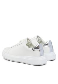 Calvin Klein Sneakersy Raised Cupsole Lace Up Lth Bt HW0HW02005 Biały. Kolor: biały. Materiał: skóra