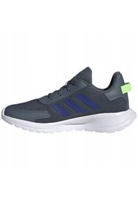 Adidas - Buty adidas Tensaur Run Jr FV9444 szare. Okazja: na co dzień. Zapięcie: sznurówki. Kolor: szary. Materiał: guma, materiał, syntetyk. Szerokość cholewki: normalna. Model: Adidas Cloudfoam. Sport: bieganie